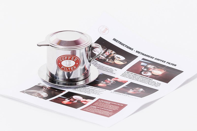 Thang Long Vietnamese Coffee Filter Press. Screw Down Insert. Dripper Mechanism. Made in Vietnam. Sizes S-XL in 1 or 2 Pack (1, Medium (8 oz)) - Image 2